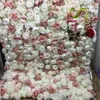 Couronnes de fleurs décoratives SPR Roll Up mur de fleurs toile de fond de mariage rose Ombre Style artificiel rangée et arc Flore