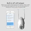 HD 1080P WIFI IP Camera Wireless Outdoor CCTV PTZ Smart Home Security IR Cam Automatic Tracking Alarm 10 LED Waterproof Phone Remo2095351