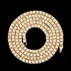 2021 Fashion 1 Row Rhinestone Naszyjniki Męska piosenkarka hip hopu Hip Hop Rap Ice Tennis Chain Shiny Women's Naszyjnik 251M