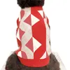 Maglioni per animali domestici jacquard Abbigliamento per cani Lettera Stampa Animali domestici Gilet Felpe Inverno Schnauzer Teddy Cani Vestiti Tre colori