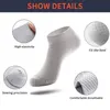 Herrstrumpor 5Pairset Short Bamboo Fiber Ankle Man High Quality Summer Winter Business Black Male Dress Sock