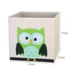 3D Cartoon Animal Toy Boîte de rangement Pliant Bacs de rangement Armoire Tiroir Organisateur Vêtements Panier de rangement Enfants Jouets Organisateur 210626