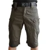 Militärische Taktische Shorts Männer Camouflage SWAT Kurze Hosen Herren Multi-Pocket Casual Cargo Männliche Kleidung Camo Armee Training 210712