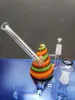 Kleurrijke mini driehoek beker bong glazen bongs waterleidingen chillers pijp olie rigs dab rigs 10mm joint cheechshop