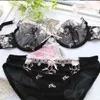 NXY sexy set Womens Bras Sets Embroidery Floral Sheer Brassiere Underwear Set Ultra-Thin Underpants Sexy Lingerie Tops Panties AA A B C D Cup 1127