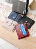 HBP Fashion Style Women Simple Wild Ultra-Thin Card Bag Multifunktionell Fast färgmynt Purse Zipper Plånbok
