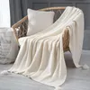 Blankets Nordic Sofa Blanket Office Nap Shawl Chunky Knit Leisure Air Conditioning For Beds Weighted Vs