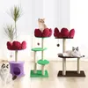 Gato brinquedos árvore removível e lavável quadro de escalada de sisal com ninho multi-camada post