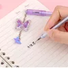 Newgirl's Heart Butterfly Sequins Gel Pennor Set Creative Cute Pen School Cartoon Studenter Presenter Priser Skriver Tools 0.38mm RRA10414