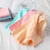 7pcs/Lot Panties For Women Cotton Briefs Underwear Solid Color Intimate Lingerie Underpants Girls Brifes 210730