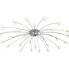 Ceiling Lights Modern Ice Flower 21/28Heads Sky Star Glass Iron Pendant Lamp Night Firefly Simplified Cafe Leisure Clothing Store