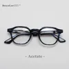 Mode Sonnenbrillenrahmen Acetat Optische Gläser Rahmen Männer Voller Vintage Quadratische Brillen 2021 Frauen Nerd Brille Retro Auge