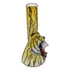 2021 hotselling WG8142 hand painted tiger glass smoking water pipe bongs made in China wholesale,good quality