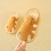 0-2歳の男性と女性の赤ちゃんの幼児サンダル夏の柔らかい靴靴と呼ばれる韓国語の最初の歩行者