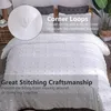 Bedding Sets White Tufted Polka Dot Pattern Duvet Cover (2-3 Sets) Bedroom Four Seasons Soft Washing Microfiber Chenille