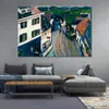 Hög kvalitet Wassily Kandinsky målningar Murnau View från Griesbrau -fönstret Reproduktion Canvas Art Målad heminredning
