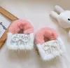 Bébé filles princesse sac à main hiver enfants dessin animé bowknot unique sac à bandoulière enfants chaîne molletonnée sacs à bandoulière en peluche fille zéro sac à main