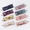 Mulheres Headband Boho Estilo Floral Criss Cruz Head Faixa de Cabelo