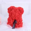 10pcs Dia dos namorados PE Rose Bear Toys recheado cheio de amor romântico ursinho de pelúcia boneca boneca fofa namoradas crianças presentes Presente 25cm