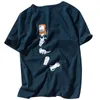 Boorubao Men Fashion T-рубашка Топы Летние Мужчины Высокая улица Принт Повседневная футболка с коротким рукавом Тройник Рубашки мужской Бренд Одежда 210518