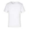 Home Textil Sublimation Weißes leeres T-Shirt 100% Polyester Kurzarm Unisex für Drucklogo