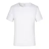 Hem Textil Sublimation Vit Blank T-shirt 100% Polyester Kortärmad Unisex för trycklogo