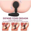 Massaggiatori elettrici Massaggiatore prostatico gonfiabile automatico con 10 modalità di espansione vibrante Stimolatore clitorideo BuPlug per uomo Donna Cl