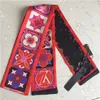 Brand scarf lady neck print scarves luxury headband silk scarfs 120*7cm