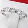 Кластерные кольца хрустальное кольцо для женщин европейские и американские моды простые ювелирные изделия дата подарка свадьба 2021 Wome