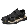 Mode sommar kvinnor mens 2021 sandaler svart beige mesh läder sandiga strand sandal män skor storlek 38-44 kod: 93-1801662