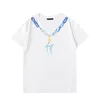 Luxus-Halskettenanhänger-Aufdruck für Männer und Frauen, modische Sommer-Designer-T-Shirts für Männer