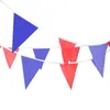 Dekoracja imprezy Jakość 80 m 200 Flagi Banner Niebieski czerwony jedwabny Silk Świąteczny ślub Baby Shower Bunting Flag Flag