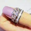 2021 New Luxury Princess 925 Sterling Silver Wedding Ring Set Africa nuziale per le donne Lady regalo di anniversario gioielli R5397 X0715