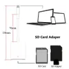 USB C SD -kortläsare USB Typ C -kortläsare till SD/TF USB C Memory Card Reader Adapter för MacBook Samsung Huawei Mobiltelefon