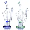 Ośmiatkowy zestaw olejowy Glass Glass Hookahs Bong Wysoka i gruba woda z miską 14 mm do dymu