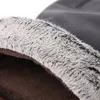 Hoge kwaliteit lederen zwarte schapenvachthandschoenen mannen rijden werkende handschoen