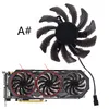 Dizüstü Soğutma Pedleri 1/3 adet 75mm 2 / 3pin T128010SU Grafik Video Kartı Fan GIGABYTE GV-N970WF3OC-4GD GTX970