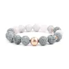 8/10mm Wholale Lava Volcanic Stone Energy Healing Loose Beads Bracelet for Men Women Unisex Metion Yoga Pain Relief