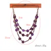 Collier de perles fait main multi-couches mode bohème déclaration de collier pour femmes bijoux exagérés nouveau