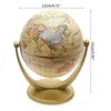 Vintage Edição Inglês Globo Mapa Do Mundo Decoração Globos da Terra com Base Geography Classroom Home Office Decoração 210318