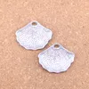 52st Antik Silver Bronze Plated Shell Charms Pendant DIY Halsband Armband Bangle Fynd 25 * 30mm