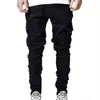 Fashion Skinny Jeans Men Casual Pocket Pencil Pants Clothing Jogger Denim Ropa Hombre 211108