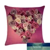 Europejski Styl 3D Love Heart Róże Poduszki Pokrywa Luksusowe Poduszki Case Wedding Party Decoration Sofa Samochód Talii Poduszki Pokrywa Cena Fabryczna Ekspert Projektowa jakość