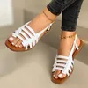 Zomer Platte Sandalen Romeinse Schoenen Dames Strand Sandalias Outdoor Casual Zwarte Slippers Antislip Big Size Slides Claquette Femme