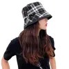 21ss İngiliz tarzı tasarımcılar ızgara desen geniş ağzına kadar klasik şapka moda klasik tasarımcı erkek kadınlar sonbahar bahar pamuk balıkçı 287z