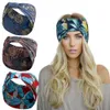 Sport brede hoofdbanden bloemenprint bowknot yoga stretch wrap haarband hoepels voor dames hoofdbands mode