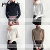 Kvinnors tröja Turtleneck Trending Fashion Topp Höst och Vinter Koreansk Pullover Knitwear 211007