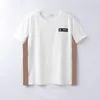 T-shirt da uomo Uomo Summer Tshirsts Boy Fashion Street Tee Mens Casual Paneling T-Shirt Gioventù T-T-T-Time Top di alta qualità