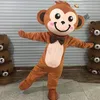 Festivalklänning Little Monkey Mascot Costumes Halloween Fancy Party Dress Cartoon Character Carnival Xmas Easter Advertising Birthday Party Costume Outfit