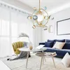 Hängslampor modern minimalistisk sovrum ljuskrona nordisk kreativ vardagsrum lampa ins tjej mästare barn personlighet jorden förlag